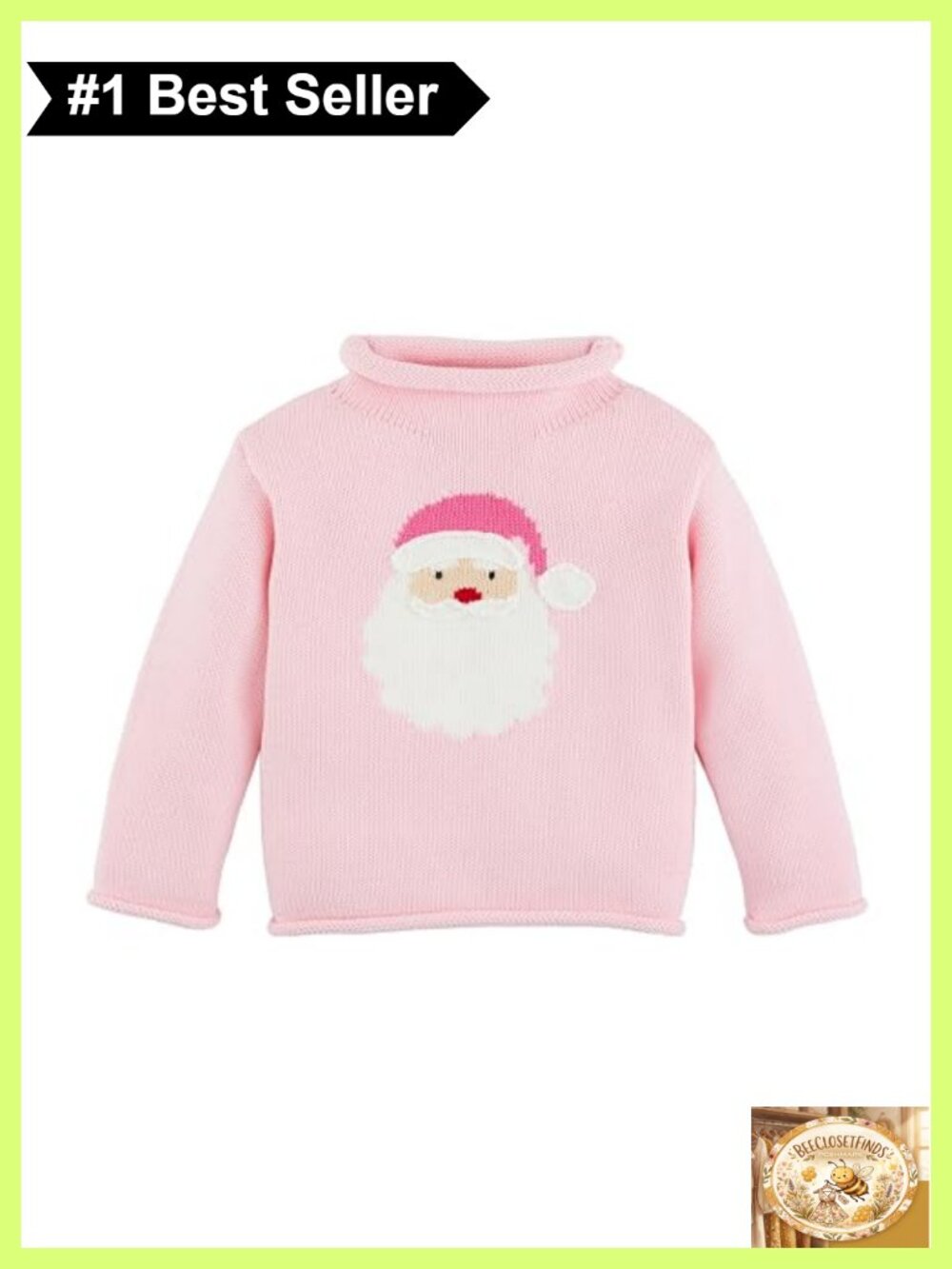 Toddler Girls Rollneck Pullover Sweater Long Sleeve Cotton